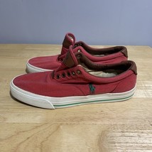 Polo Ralph Lauren - Vaughn-Sk-VLC - Mn&#39;s Red Canvas Lifestyle Shoes Sz 11D - $25.76