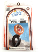 Intex Inflatable Tire Tube 36 in. 12  Gauge Vinyl Pool Float in Orange  ... - $40.05