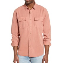 Frame Men&#39;s Long Sleeve Button Front Faded Twill Work Shirt Chest Pocket... - $53.12