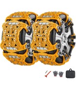 Barbella Upgraded Snow Chains for Car, 6 Pack TPU Tire Chains, Adjustable - $1,554.00 MXN