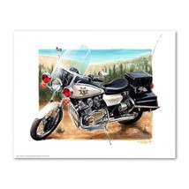 Signed CHiPS KAWASAKI Police Motorcycle Poster Print Wall Art 11x14 Unfr... - $449.81 MXN