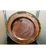 Heavy Engravable Solid Copper 11&quot;in Plate with Brass Edging - Free Shipp... - $29.99