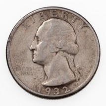 1932-D 25C Washington Quarts Extra Fin XF État, Certains Léger Tonifiant... - $236.14