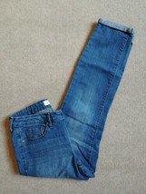 Jessica Simpson Rolled Crop Skinny Jeans Womens Size 4 27 Blue Medium Wash Stret - £18.77 GBP