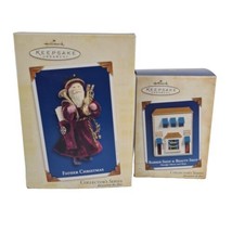  Lot 2005 Hallmark Ornament Father Christmas 2nd in Series QX2155 Barber Shop - £23.98 GBP