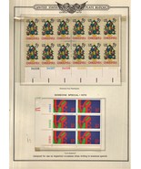 Minkus - U S Plate Block Stamp Album Christmas &amp; Someone Special  1973 - $181.97 MXN