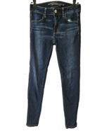American Eagle Womens Jegging Jeans Size 4 Reg Blue Cotton Blend Super S... - $20.31 CAD