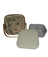 Longaberger Medium Berry Basket Floral Liner Divided Protector Lid 2005 ... - $44.13 CAD