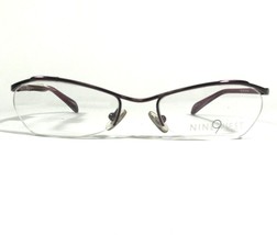 Nine West 312 FB4 Eyeglasses Frames Purple Round Cat Eye Half Rim 49-17-125 - $41.86