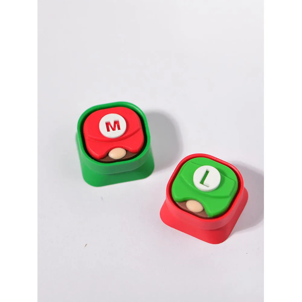 Mechanical Keyboard Personality Handmade Resin Cute Creative Super Mario Game - £19.19 GBP+