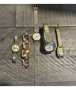 Lot of 5 Gold Tone Women&#39;s Watches Collezio Kim Rogers Classic Estate Fi... - $21.78