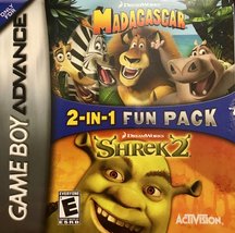 GBA Madagascar and Shrek Combo 2 in 1 cartridge [video game] - £27.51 GBP