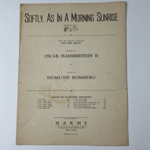 Softly, As In A Morning Sunrise Vtg Sheet Music New Moon Hammerstein Rom... - $8.77