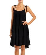 MSRP $78 Aqua Swim Shoulder Tie Cover-Up Dress Black Size Small (SEE DET... - $23.34 CAD