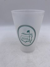 Official 2016 Masters Golf Clear Frosted Plastic Drink Cup Collectible - $8.59
