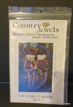 Vintage Country Jewels Pattern for Country Clauses Santa Clause  New - $12.28