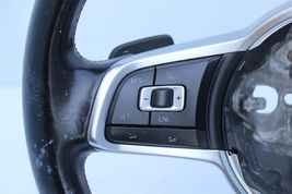 2015-17 Jetta GLi Flat Bottom Red Stitch Leather Steering Wheel Paddle Shifters image 8