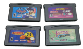 Nintendo Gameboy Advance Lot of 4 Beyblade Pac-Man Scooby Battleship Risk Clue - £13.31 GBP