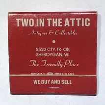 Two In The Attic Antiques Sheboygan Wisconsin Match Book Matchbox - £3.86 GBP
