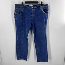 CJ Banks Womens Blue Stretch Denim Jeans Straight Leg Size 20w - $18.99