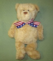 26" Gund Wish Bear Teddy Stars Stripes Ribbon 2002 100th Anniversary May Store - £17.92 GBP