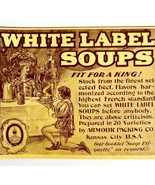 White Label Soup 1897 Advertisement Victorian Fit For A King Food Armour... - €17,09 EUR