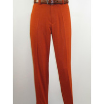 Men 2pc Walking Leisure Suit Short Sleeves DREAMS Checker 282-09 Papaya Rust image 4