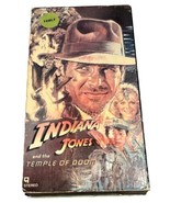 Indiana Jones and the Temple of Doom VHS Paramount Home Video Black Back... - $5.94