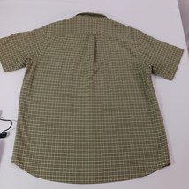 Columbia AM7837 Men's Green Plaid Short Sleeve Button-Up Shirt Size XL image 2