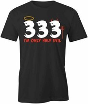 333 Half Evil T Shirt Tee Short-Sleeved Cotton Clothing Halloween S1BCA245 - £17.97 GBP+