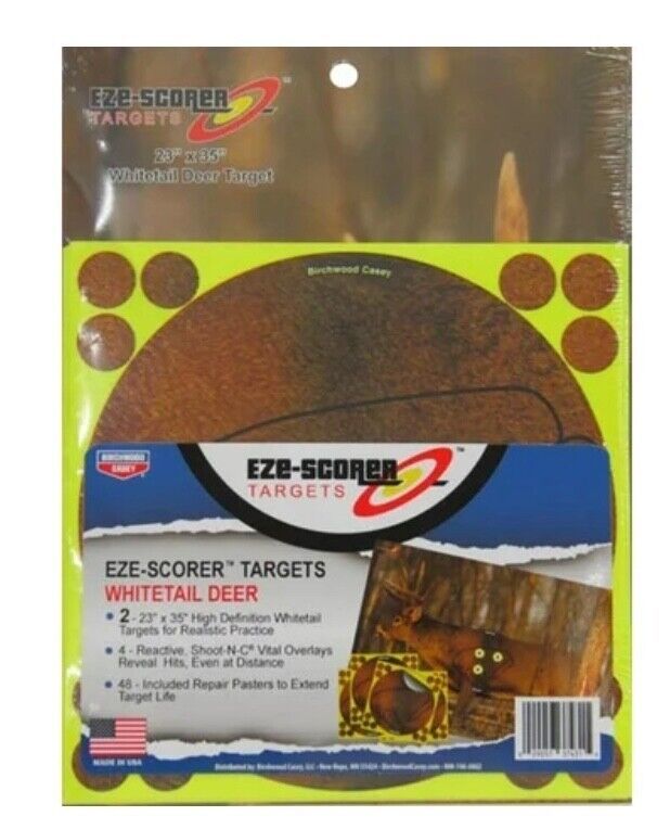 Eze-Scorer Targets, Whitetail Deer,  23&quot; x 35&quot;, (2 Targets, 4 Overlays, ... - $9.95