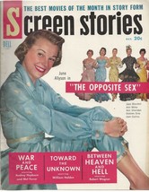 Screen Stories October 1956 June Allyson Cover Ex+++ - £3.40 GBP
