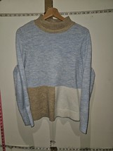 M&amp;Co ladies grey mix long sleeved sequinned jumper size 14 Express Shipping - £7.54 GBP