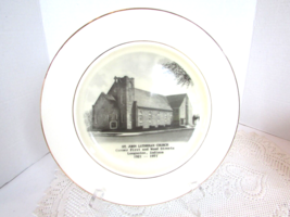 RELIGIOUS COLLECTOR PLATE ST JOHN LUTHERAN CHURCH LOOGOOTEE INDIANA 1921... - $183.60 MXN