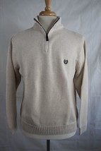 CHAPS Men&#39;s 1/2 Zip Cotton Mock Neck Sweater Pullover size XL - £18.15 GBP