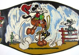 Vintage Walt Disney Mickey Mouse &amp; Co. (c. Late 1950s) Large Character Belt OOAK - £361.36 GBP