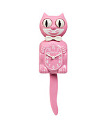 Pink Satin Full Sized Kit Kat Cat Klock Clock Eyes Move FREE US SHIPPING - $74.99