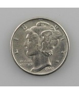 1945 Silver Mercury Dime 10C (Gem BU Condition) Brilliant Full Mint Luster! - $314.78 MXN