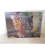 3D Lentograph Lenticular Leopard Cat Print 15-1/2&quot; x 11-1/2&quot; - £15.61 GBP