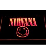 Nirvana Band Rock LED Neon Sign Hang Signs Wall Home Decor Room Mancave - £20.77 GBP+