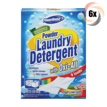 6x Boxes Powerhouse Powder Laundry Detergent Oxi-All | 16oz | 9 Loads Per Box! - £20.31 GBP