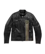 Men&#39;s Harley Davidson Leather Jacket: Triple Vent Passing Link II - $280.67 CAD