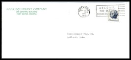 1965 US Cover - Cook Equipment Co, Fort Wayne, Indiana to Holland, Ohio D23  - £2.32 GBP
