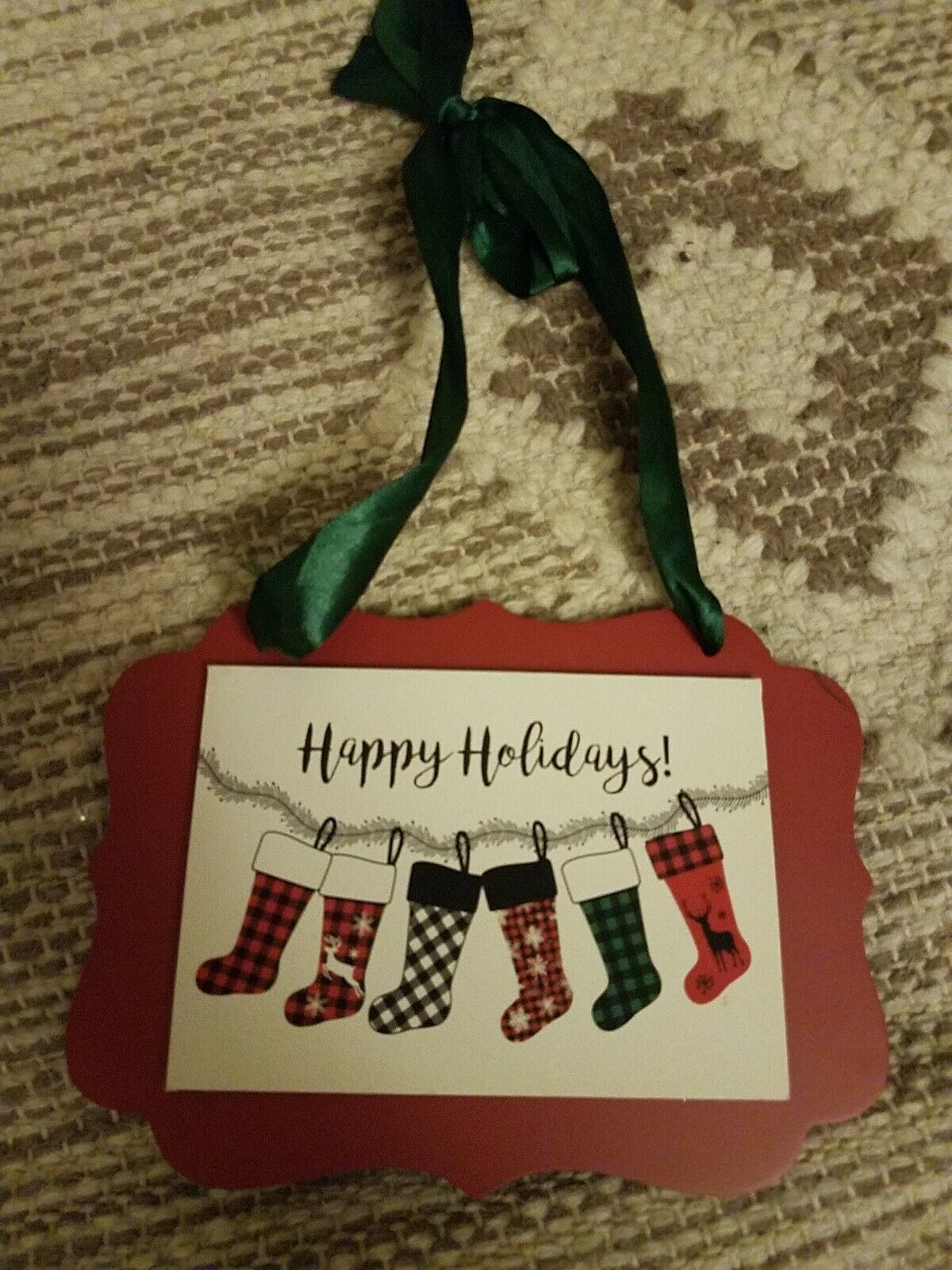 Happy Holidays Sign - $13.37
