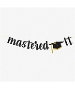Sparkling Success Graduation Banner - Glittery Master&#39;s Graduation Party... - $34.32 CAD