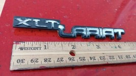 87 88 89 90 91 Ford Truck F Series XLT LARIAT Dash Emblem Nameplate Badge OEM  - £9.90 GBP