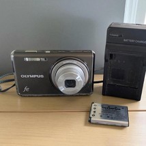Olympus FE-4020 14.0MP Digital Camera - Warm Gray, W/ Battery - Works Re... - $39.55
