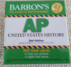 Barron&#39;s AP US History 2nd Edition Flash Cards 500 Flash Cards Test Prep... - £7.04 GBP