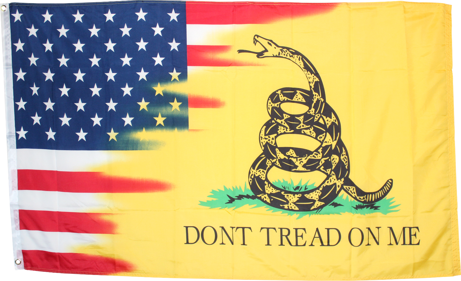 AMERICAN GADSDEN DONT TREAD ON ME USA UNITED STATES FADED FLAG 3X5 FLAGS... - $18.88