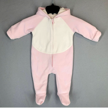Old Navy Coverall Infant Size 6-12 Months Pink Fleece Unicorn Full-Zip Baby - £15.90 GBP